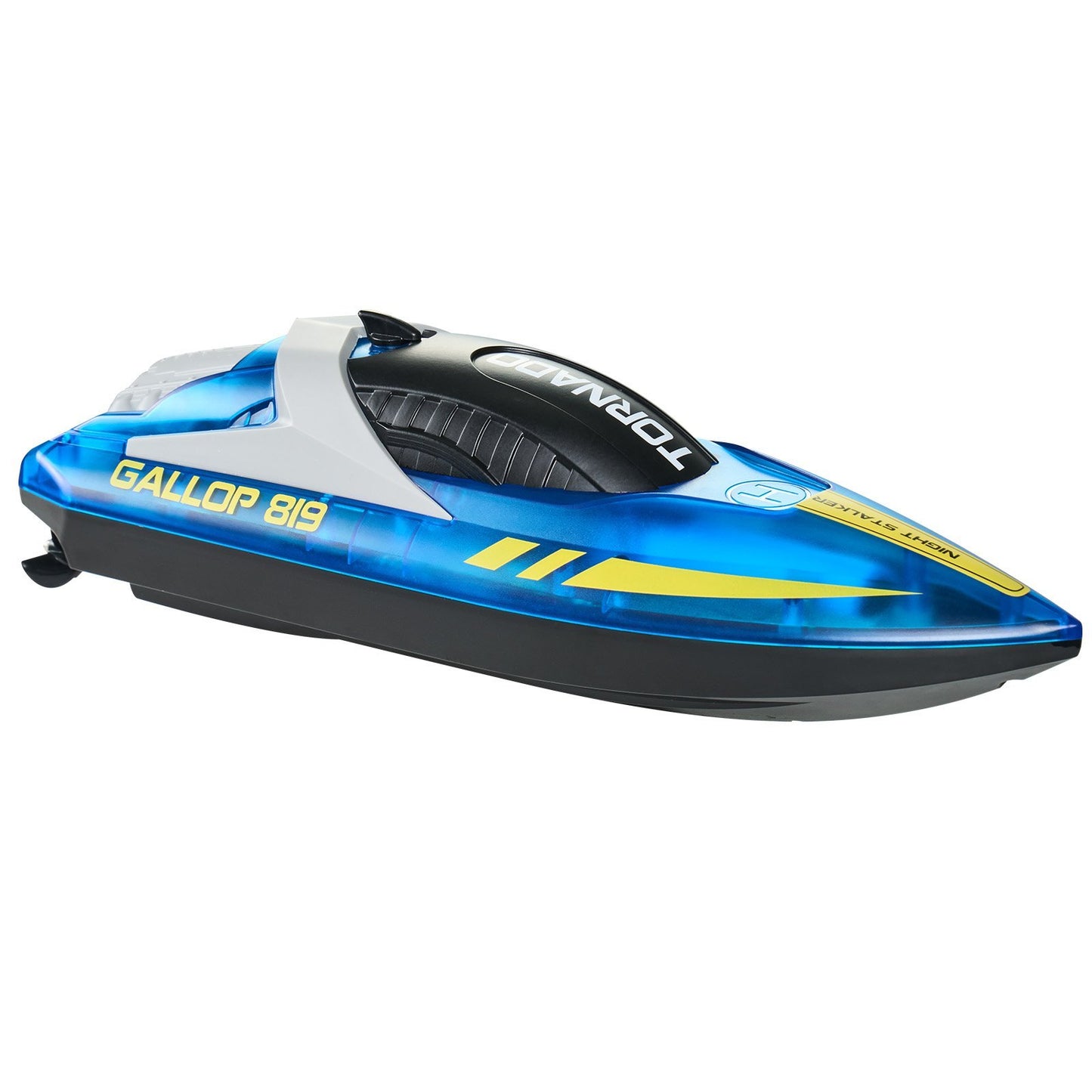 Christmas Gifts RC Boat 2.4 GHz Remote Control Racing Boat 12 Km H Kids Adults Gift Blue