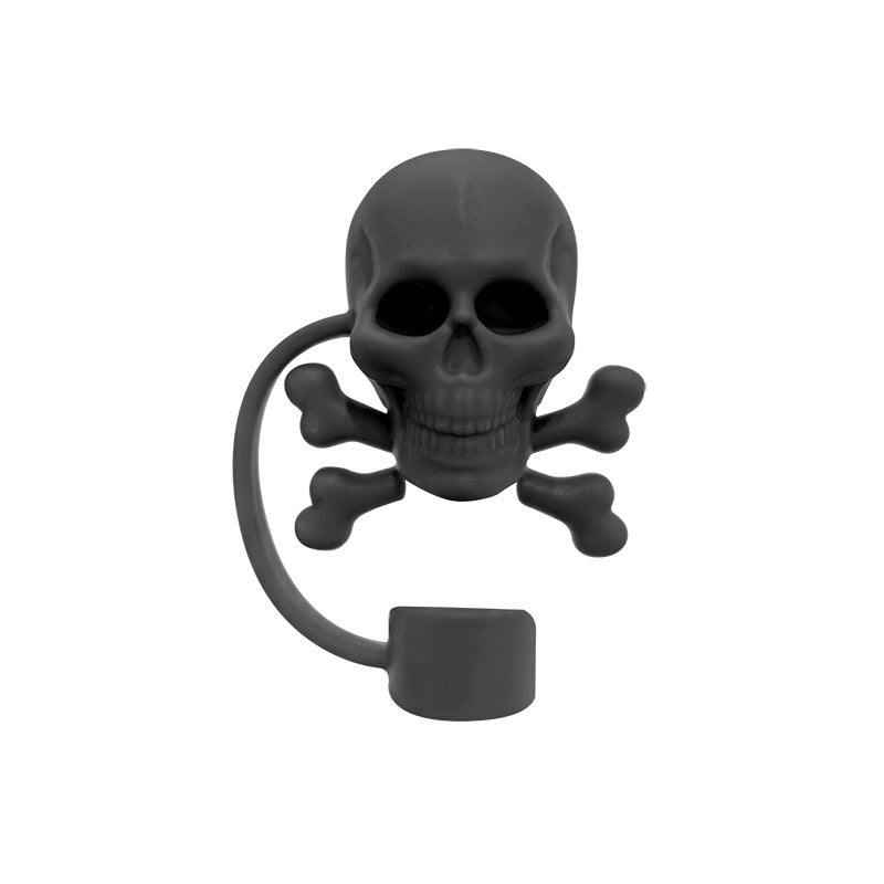 Halloween Theme 10mm Large Capacity Silicone Straw Plug