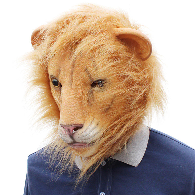 Halloween Cute or Ferocious Lion Latex Mask