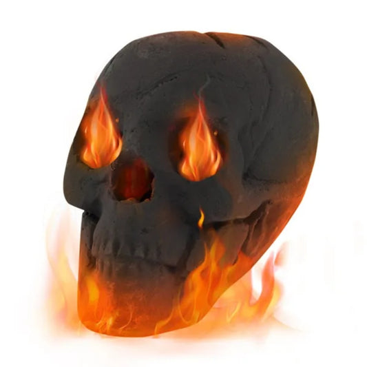 Realistic Fire Pit Skull