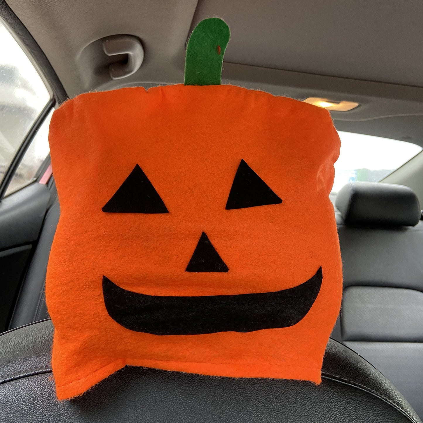 Jack o lantern Headrest Cover