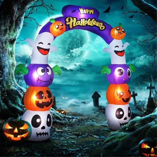 8Ft Halloween Character Inflatable Archway