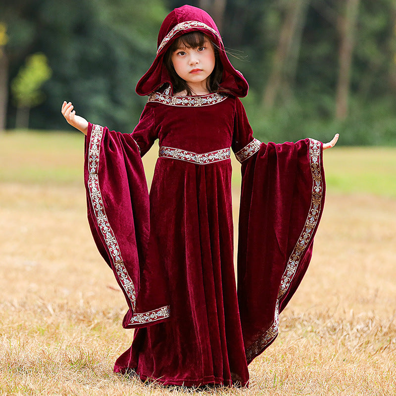 Medieval Little Red Riding Hood Vampire Witch Costume
