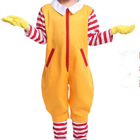 Adult and Child Fast Food Clown Costume