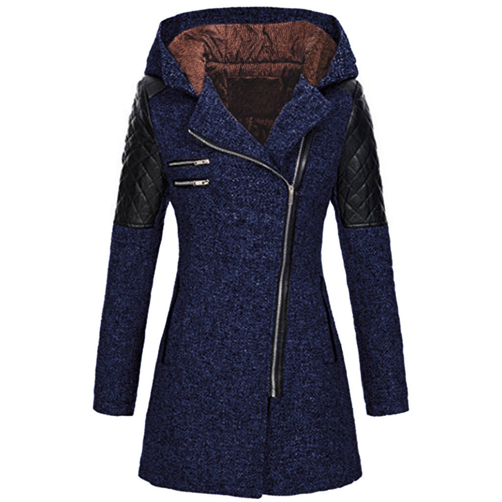 Women's Mid-Length Slimming Woolen Coat