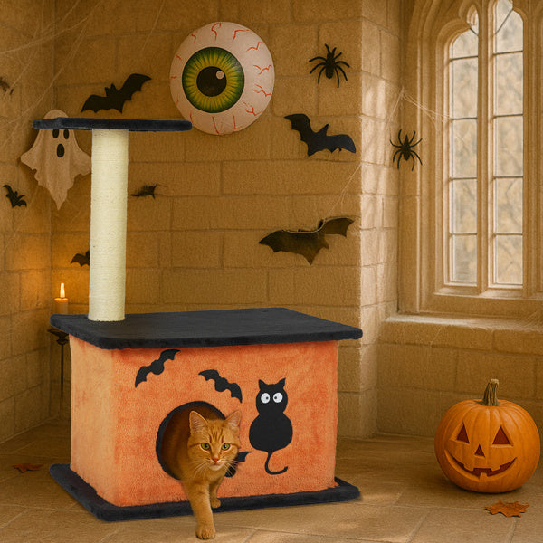 Tower Cat Tree For Indoor Cats With Spacious Cat Condo