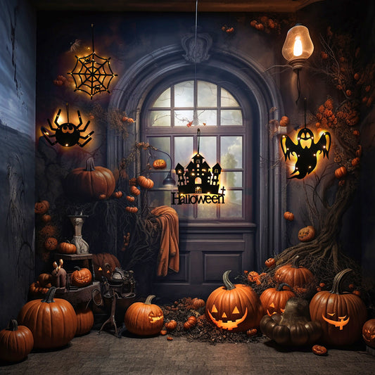 Halloween LED Decorative Illuminated Halloween Figures  Home Decor Lamps