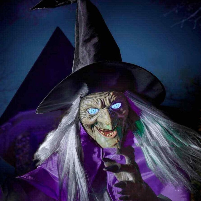 Halloween Outdoor Animatronic Flying Witch