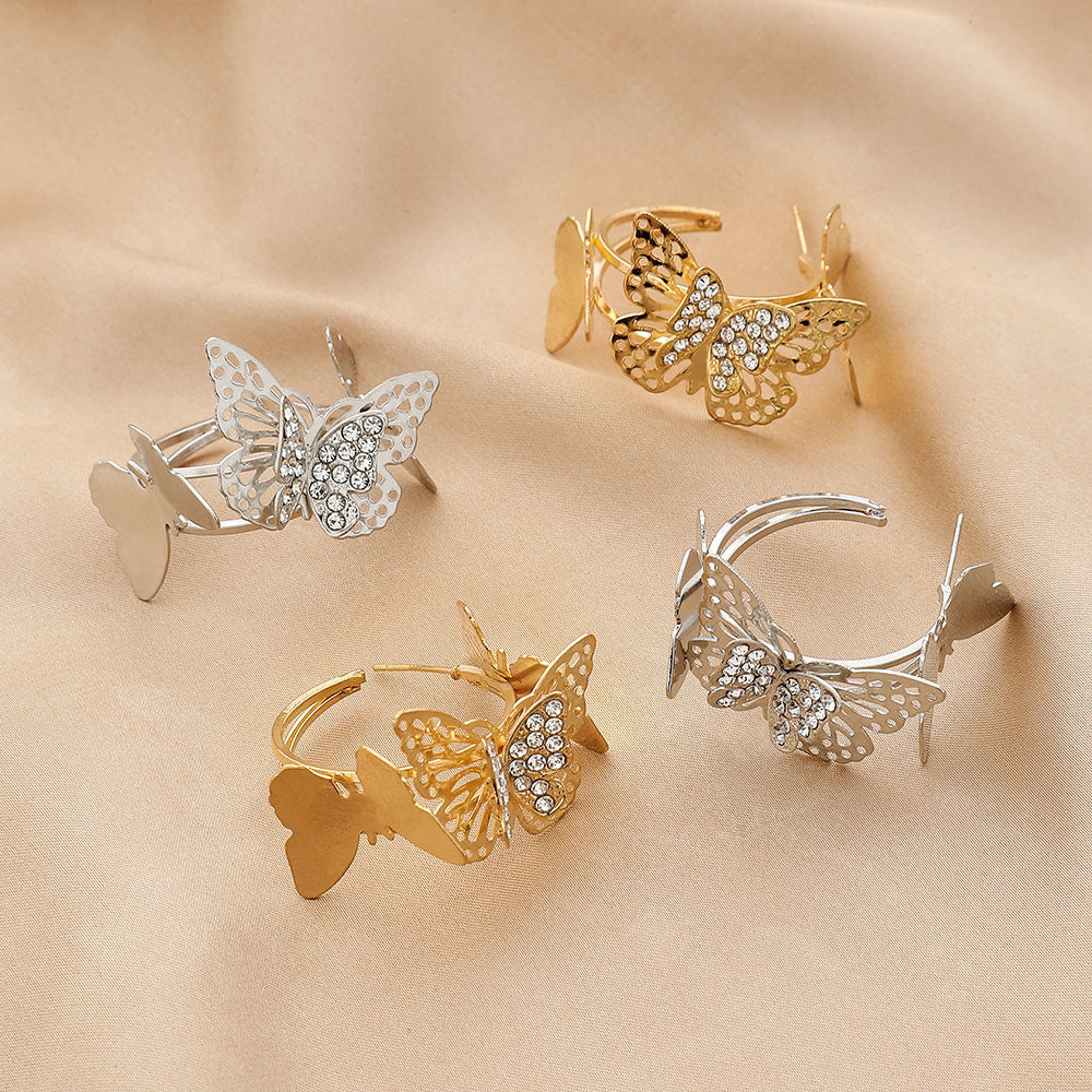 Unique Three-dimensional Metal Trending Earrings