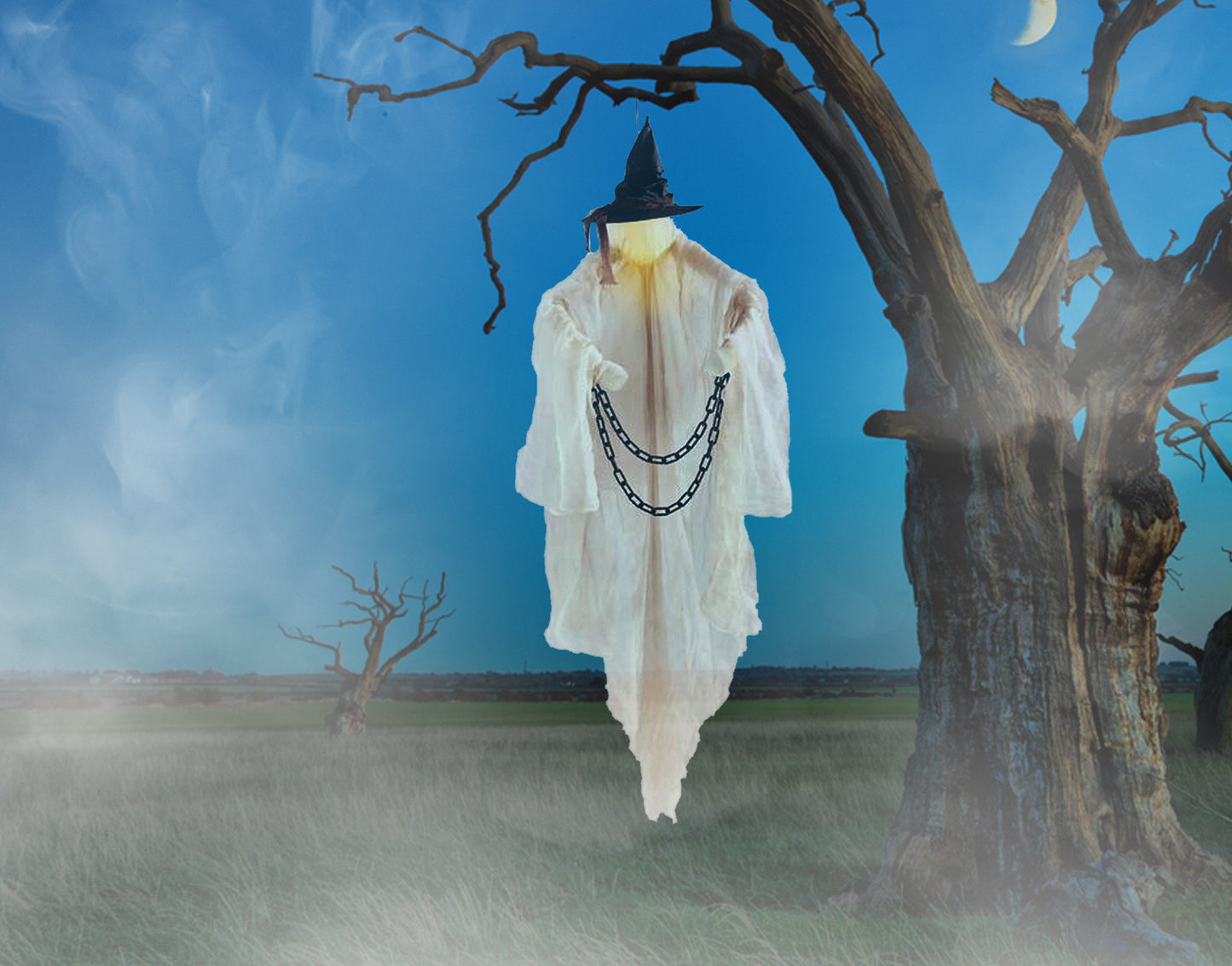 Illuminated Faceless Witch outdoor Decoration