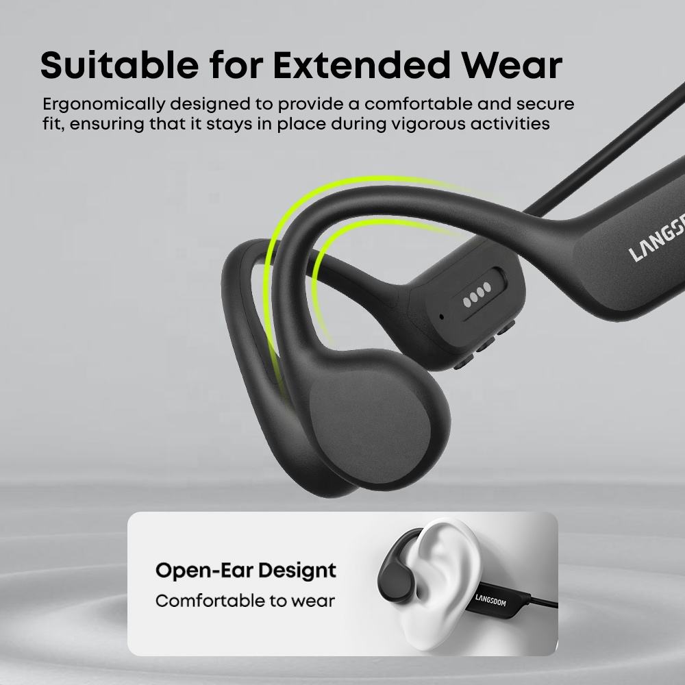 Langsdom AeroSwim Bone Conduction Waterproof Headphones