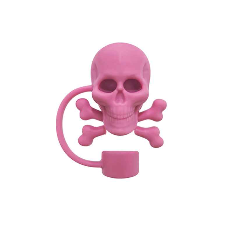 Halloween Theme 10mm Large Capacity Silicone Straw Plug