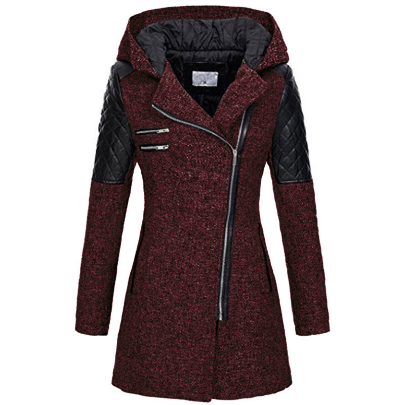 Women's Mid-Length Slimming Woolen Coat
