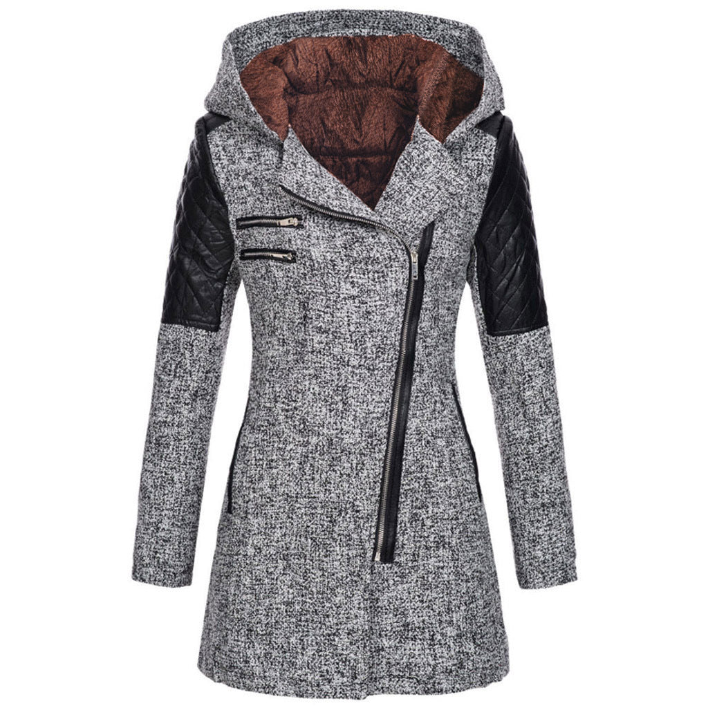 Women's Mid-Length Slimming Woolen Coat