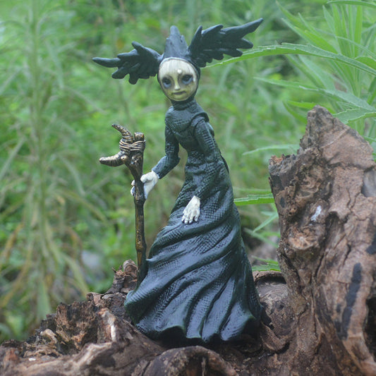 Creepy Witch Resin Figurines
