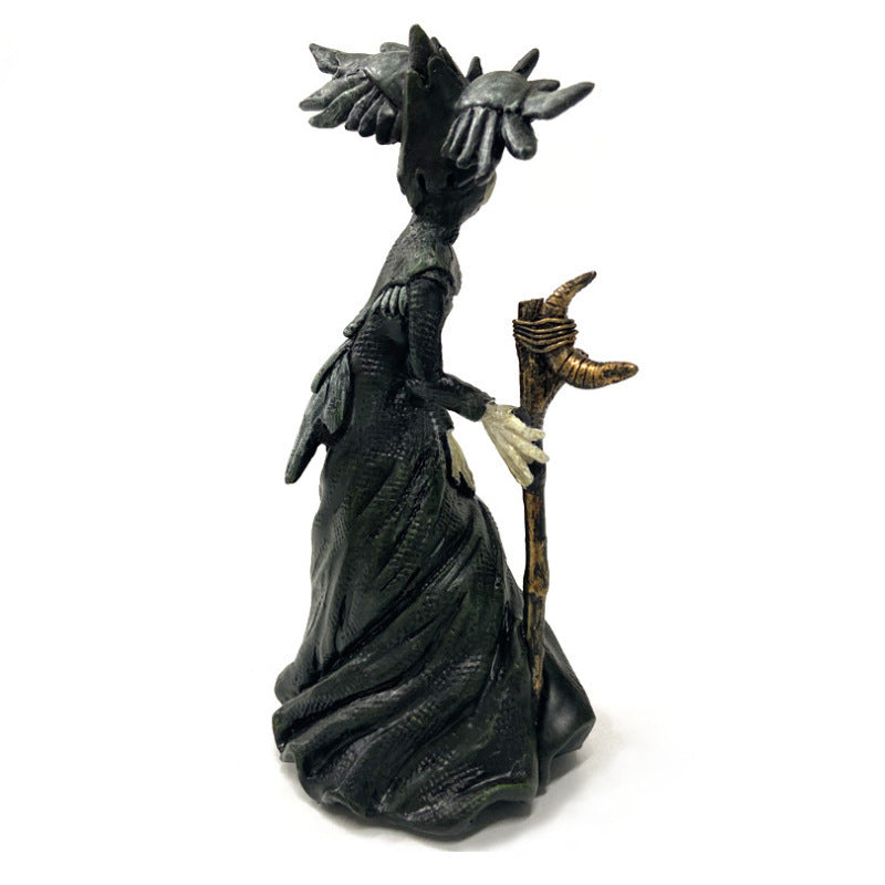 Creepy Witch Resin Figurines