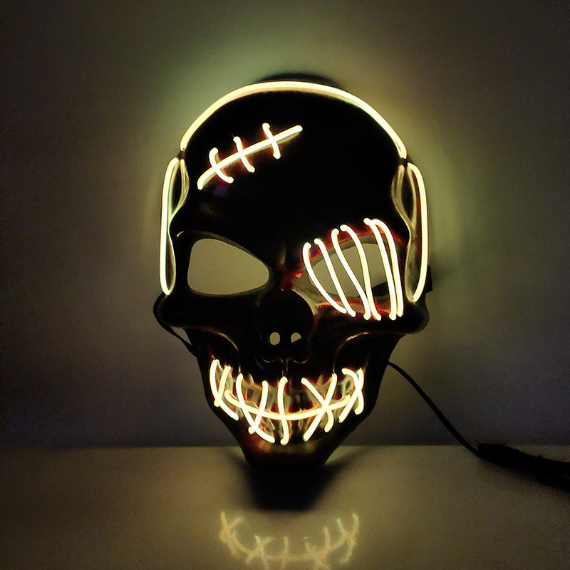 Scar One-eyed Pirate Led Glowing EL Mask