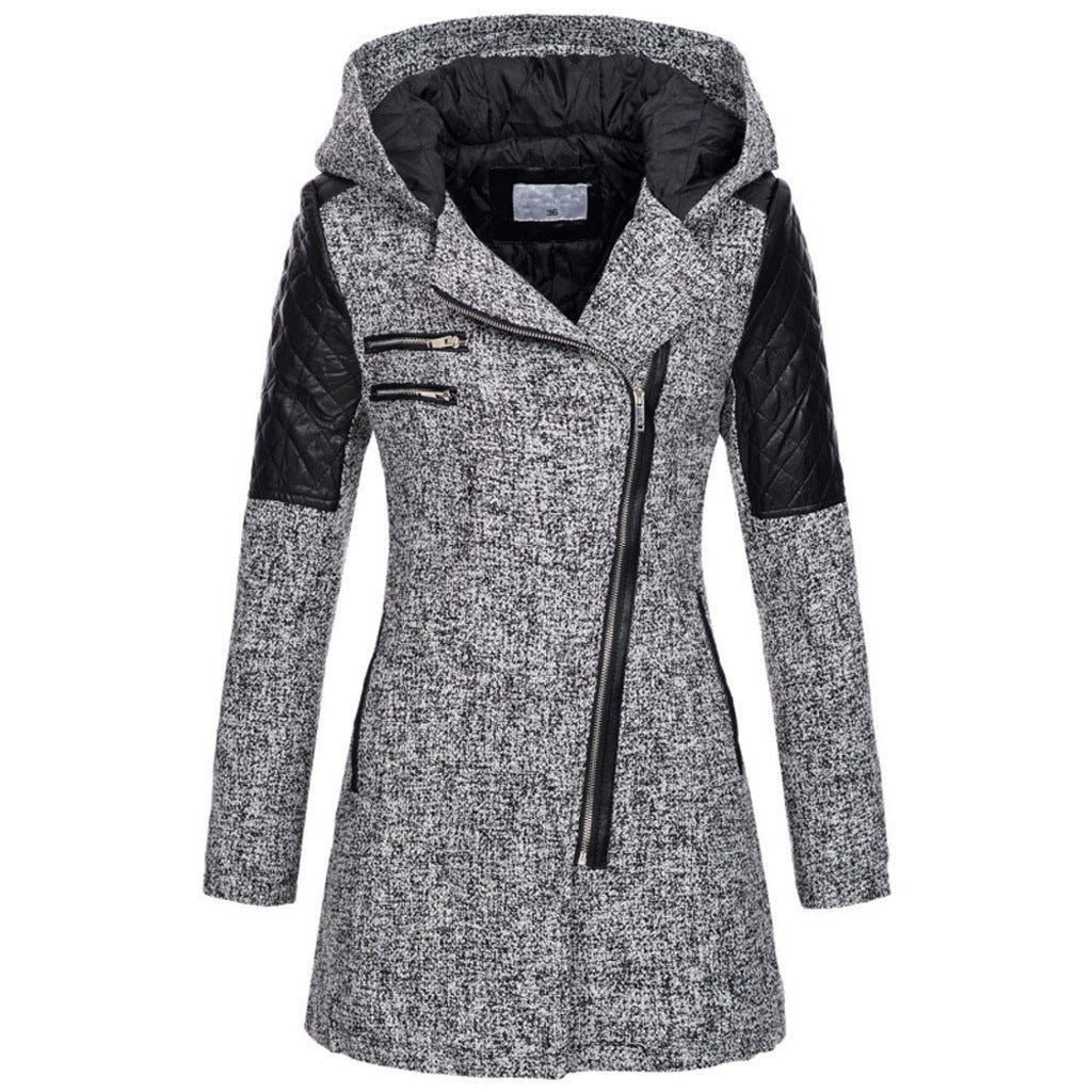 Women's Mid-Length Slimming Woolen Coat
