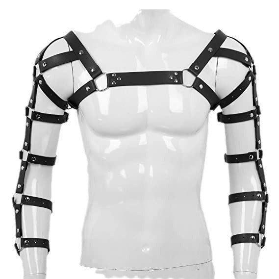 Men's Arm Shoulder Leather Strap Performance Costumes