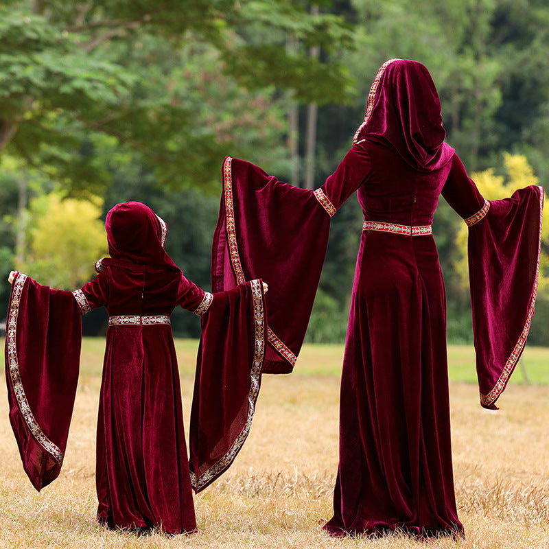 Medieval Little Red Riding Hood Vampire Witch Costume