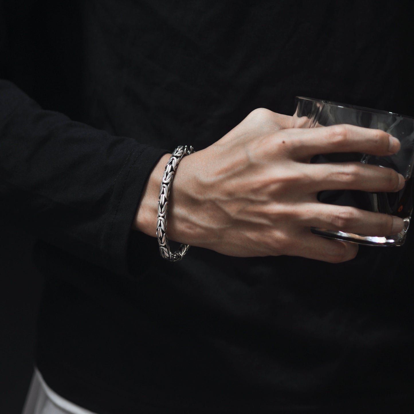 S925 Sterling Silver Men's Dragon Bracelet
